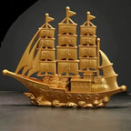 Metal Sailboat Ornament – Nautical Decor for Home and Office Desktop