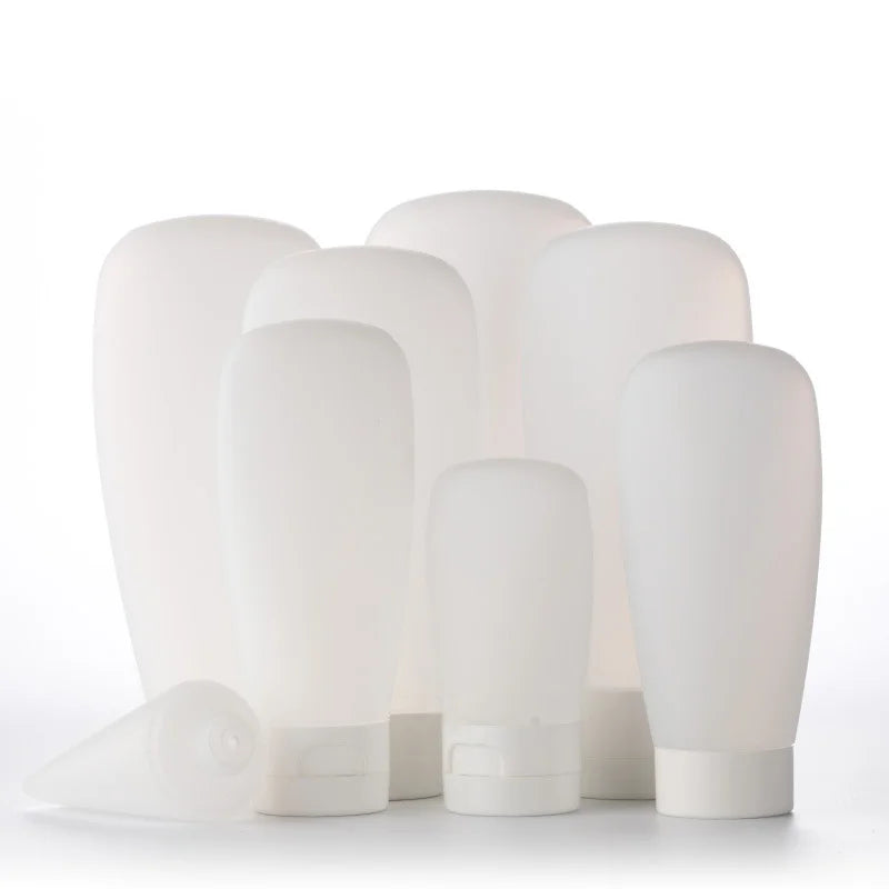 Refillable Squeeze Bottle Kit – Portable Travel Containers for Toiletries