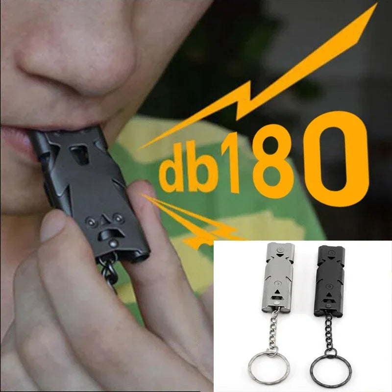 Emergency Survival Whistle – 180dB Aluminum Alloy for Outdoor Camping