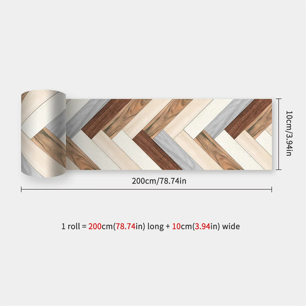 Self-Adhesive Waist Line Stickers – Waterproof Border Mural for Kitchen Decor