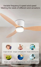 Modern LED Ceiling Fan – 42 52 Inch DC Motor for Nordic Home Lighting