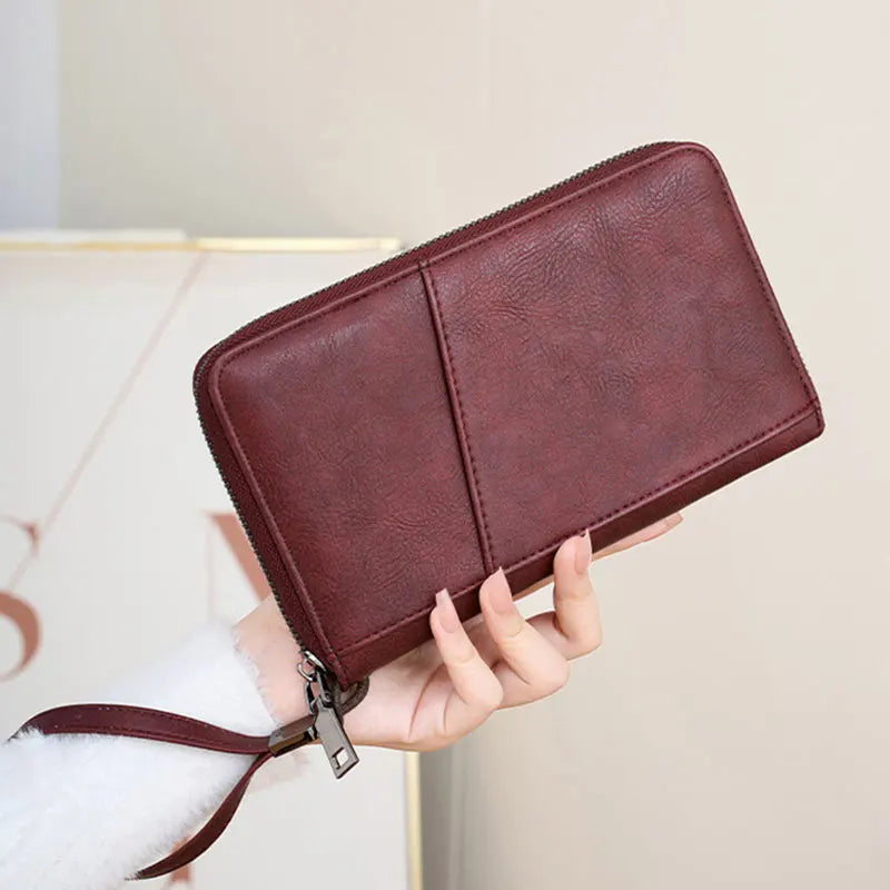 RFID Leather Passport Wallet – Anti-Theft Card Holder for Travel