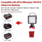 4in LED Cordless Spotlight – Portable Work Light for Camping and Fishing