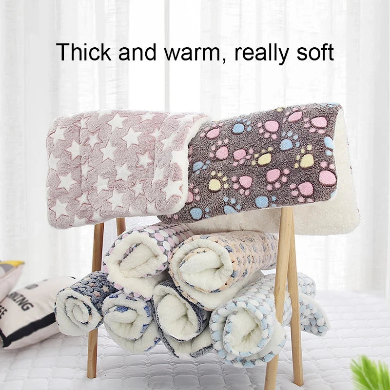 Flannel Pet Sleeping Mat – Warm Winter Cushion for Small and Large Dogs