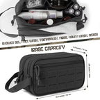 Tactical Waterproof Toiletry Bag – Molle Dopp Kit for Travel and Outdoors