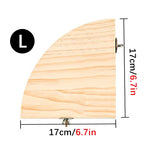 Wooden Fan-Shaped Bird Perch – Natural Stand for Parrot and Small Pets