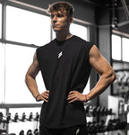 Mens Sleeveless Sports Tank – Quick-Dry Breathable Vest for Gym Training