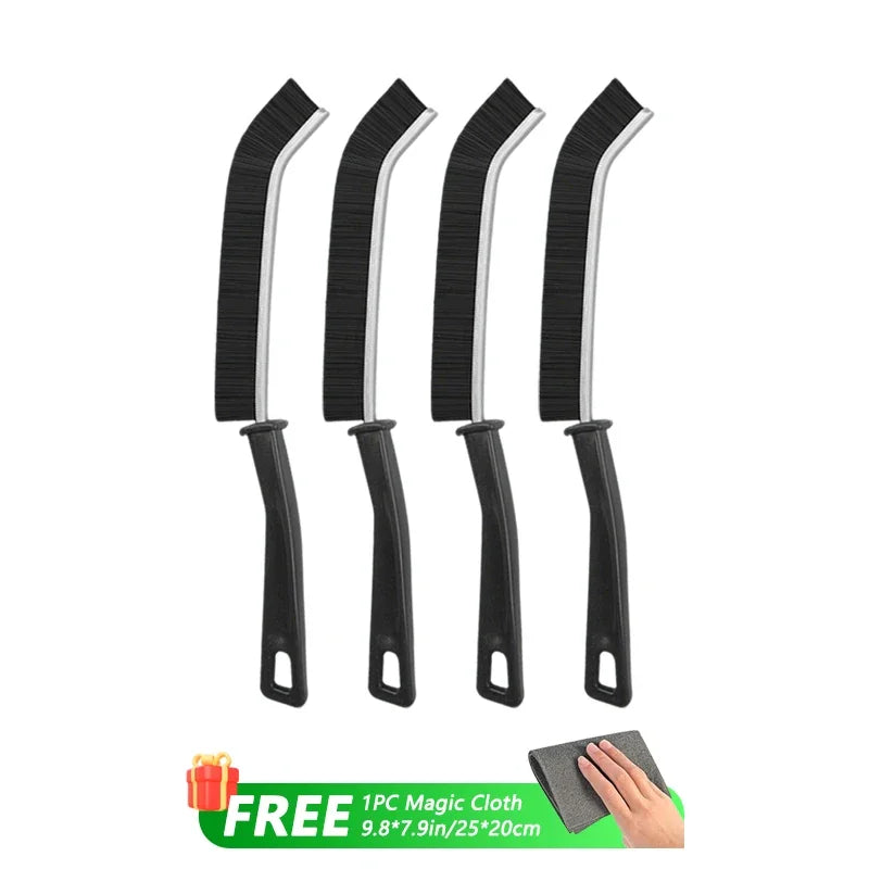Hard Bristle Crevice Brush – Precision Scrubber for Kitchen and Tile Seams