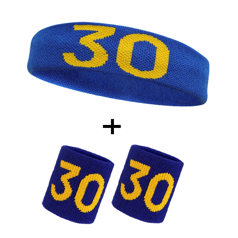 Cotton Athletic Headband – Elastic Sweatband for Gym Sports and Training