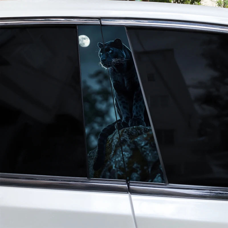 Lion Vinyl Car Decals – Waterproof B-Pillar Styling for Automotive Tuning