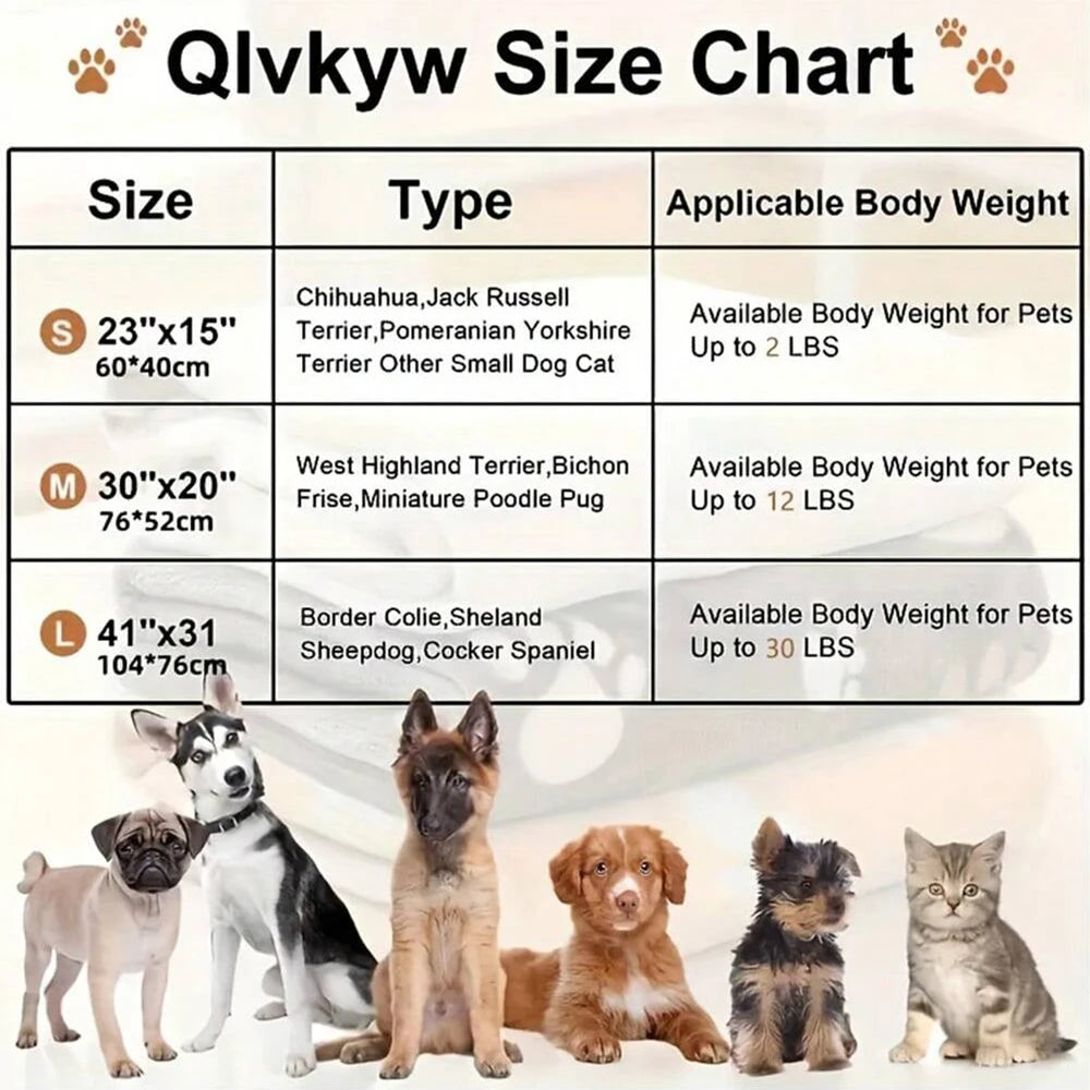 Soft Fluffy Pet Blanket – Double-sided Warm Mat for Dogs and Cats