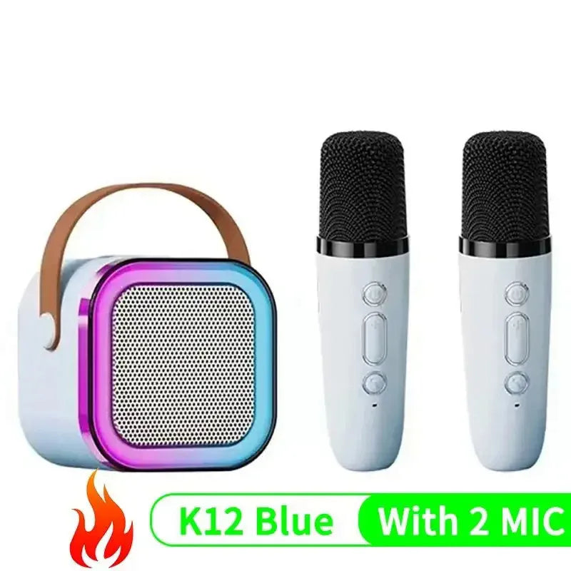 Portable Karaoke Speaker – RGB Wireless System for Kids Family Singing