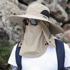 Adjustable Sun Protection Fishing Hat – Breathable Foldable Cap for Outdoor Hiking