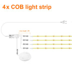 COB LED Strip Lights – Motion Sensor Under Cabinet Lamp for Closet Wardrobe