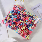 Colorful Nylon Hair Ties – Elastic Ponytail Holders for Kids Hair Styling