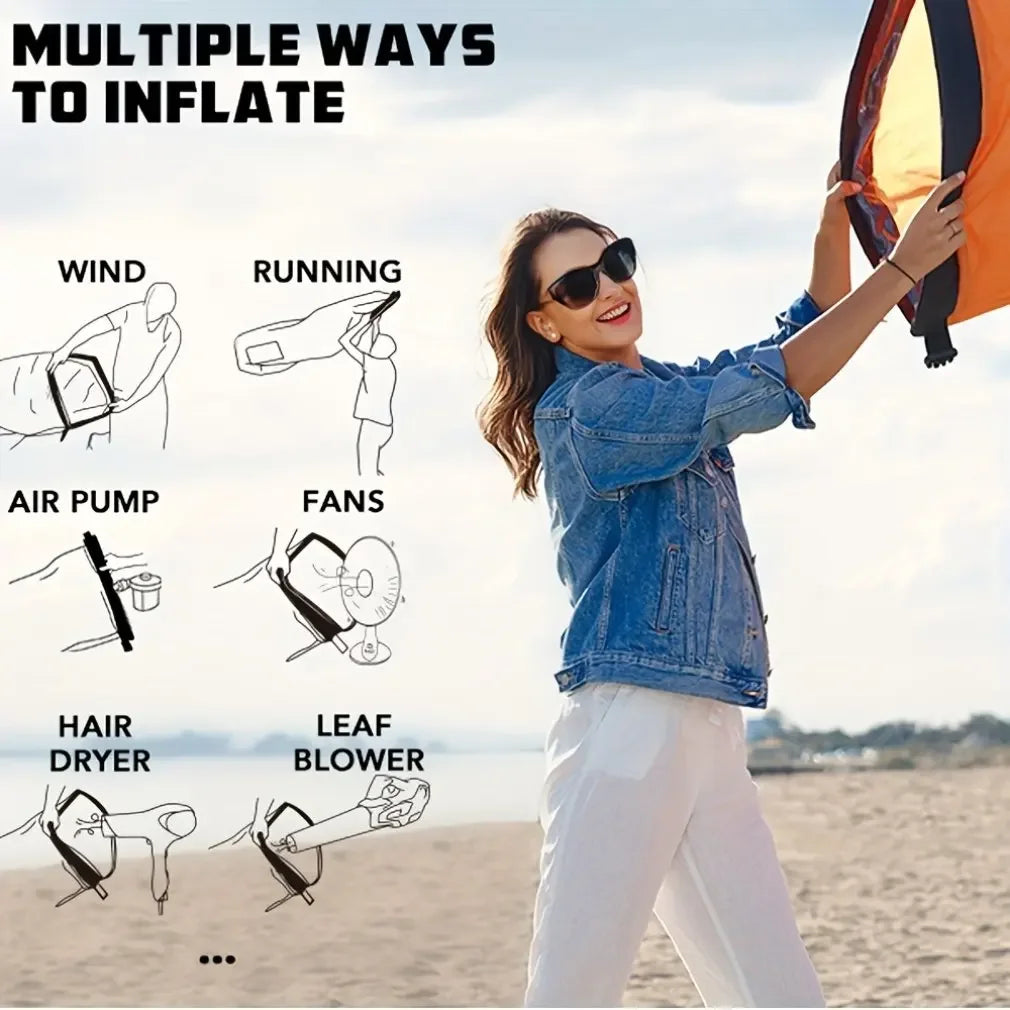 Portable Inflatable Sofa – Folding Air Lounger for Camping and Outdoor Travel