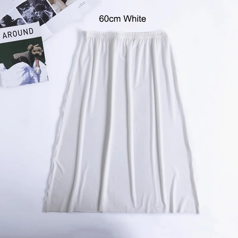 Ice Silk Half Slip – Plus Size Anti-Chafing Underskirt for Summer Dresses