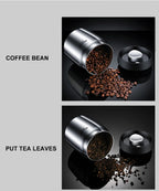 Stainless Steel Coffee Canister – Airtight Vacuum Seal for Fresh Food Storage