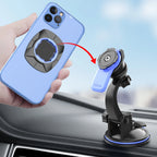Universal Car Phone Mount – Adjustable Suction and Air Vent for Smartphones