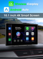 10 Inch 4K Dash Cam – Wireless Carplay GPS Navigator for Vehicle Dashboard
