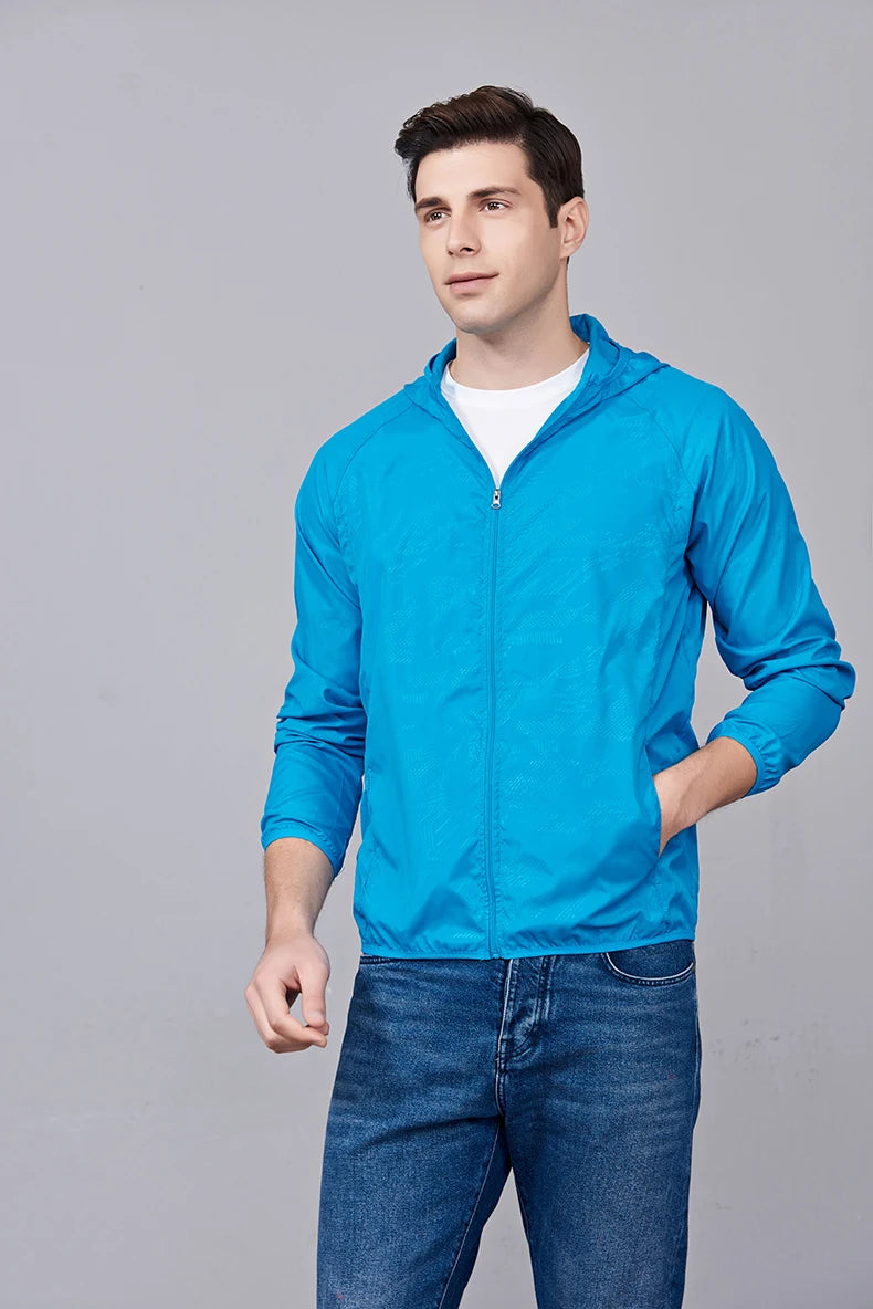 Waterproof Hiking Jacket – Unisex Quick Dry Windbreaker for Outdoor Trekking