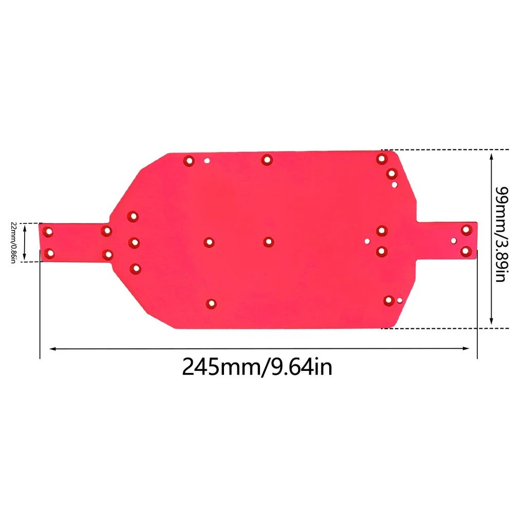 Metal Chassis Guard Plate – Reinforcement Stiffener for RC Racing Cars