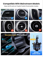 Gravity Car Phone Holder – Metallic Air Vent Mount for Hands-Free Driving