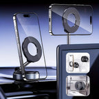 Magnetic Foldable Phone Holder – 360 Adjustable Vacuum Mount for Car and Desk