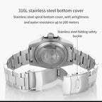 Stainless Steel Quartz Watch – Waterproof Business Accessory for Men