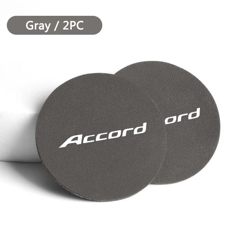 Anti-Slip Rubber Car Coasters – Interior Cup Holder Mats for Honda Accord