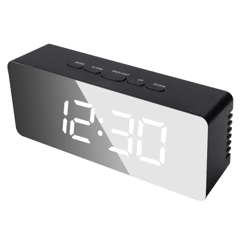 LED Digital Desktop Alarm Clock – Temperature Display for Home and Office