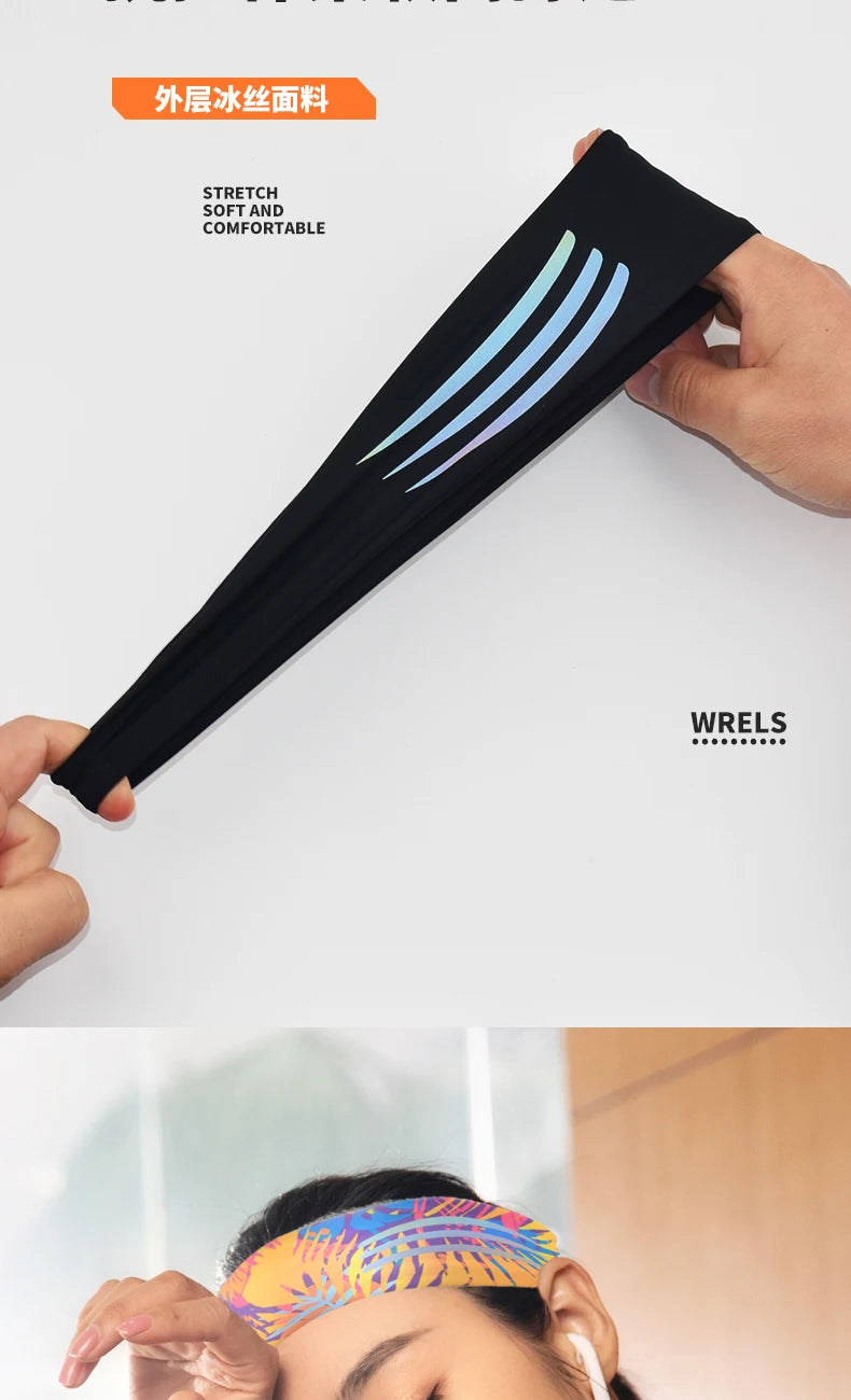 Stretchy Sports Sweatband – Moisture Wicking Headband for Gym and Fitness