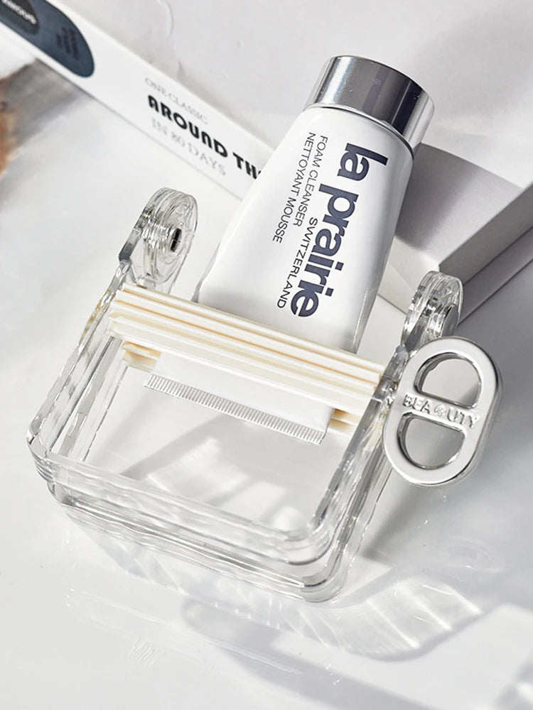 Manual Toothpaste Squeezer – Rotating Tube Wringer for Bathroom Organization