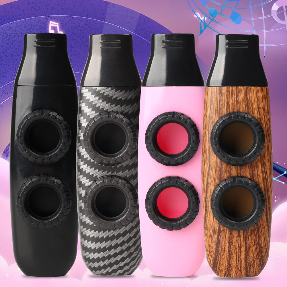 Portable Metal Kazoo – Double Membrane Musical Instrument for Kids and Adults