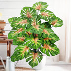 Artificial Monstera Plant – 104cm Plastic Palm Tree for Home Office Decor