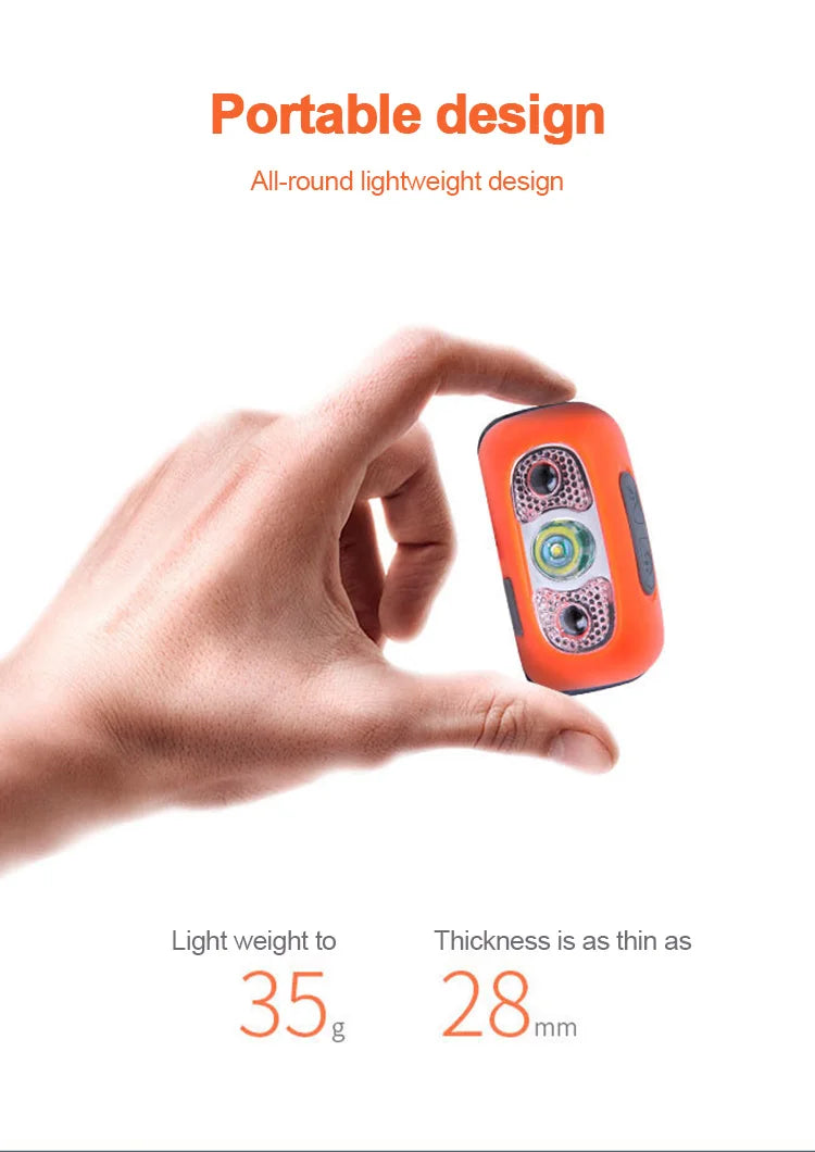 Rechargeable LED Headlamp – Waterproof Motion Sensor Torch for Outdoor Camping