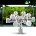 CO2 Splitter Regulator – 2-Way Needle Valve for Aquarium Tank Systems