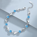 925 Sterling Silver Star Bracelet – Adjustable Double Layer for Party Jewelry
