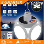 Portable Solar LED Folding Lantern – USB Rechargeable for Camping Emergency