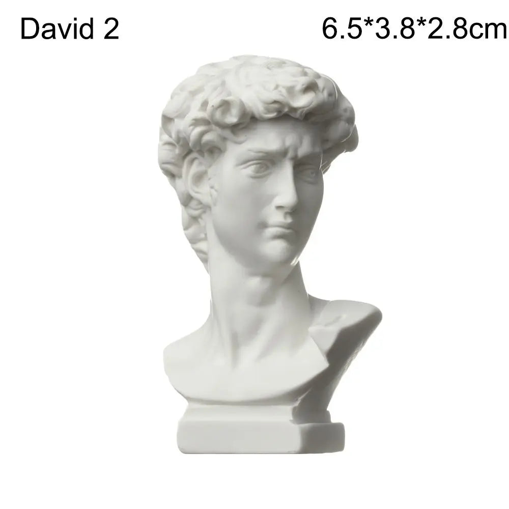 Mini Greek Mythology Bust – Plaster Sculpture for Art Drawing Practice