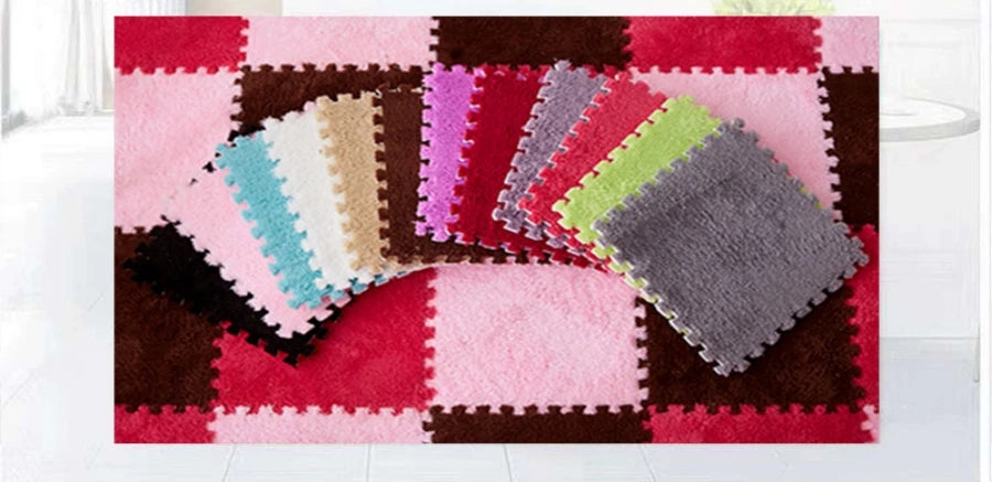 Soft Foam Patchwork Play Mats – Interlocking Carpet Tiles for Kids Rooms