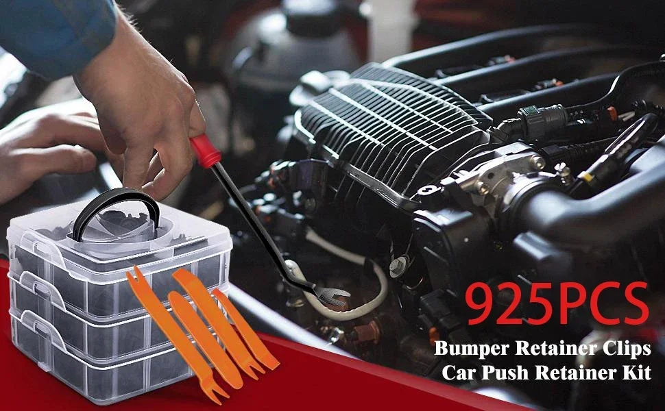 Automotive Plastic Fastener Kit – Bumper and Fender Rivet Retainers for Car Repair
