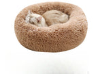 Plush Round Pet Bed – Warm Detachable Washable Nest for Cats and Small Dogs