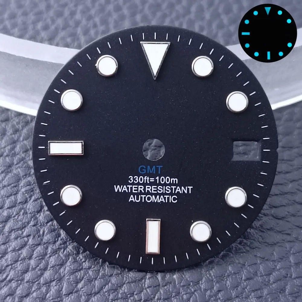 Custom GMT Watch Dial – 28.5mm Single Calendar for NH34 NH35 Movements