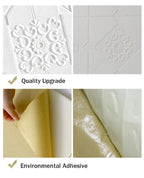 3D Self-Adhesive Wall Tiles – Waterproof Foam Panels for Bedroom Decor