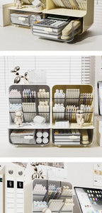 Slanted Desk Organizer – Large Capacity Stationery Holder for Office Storage