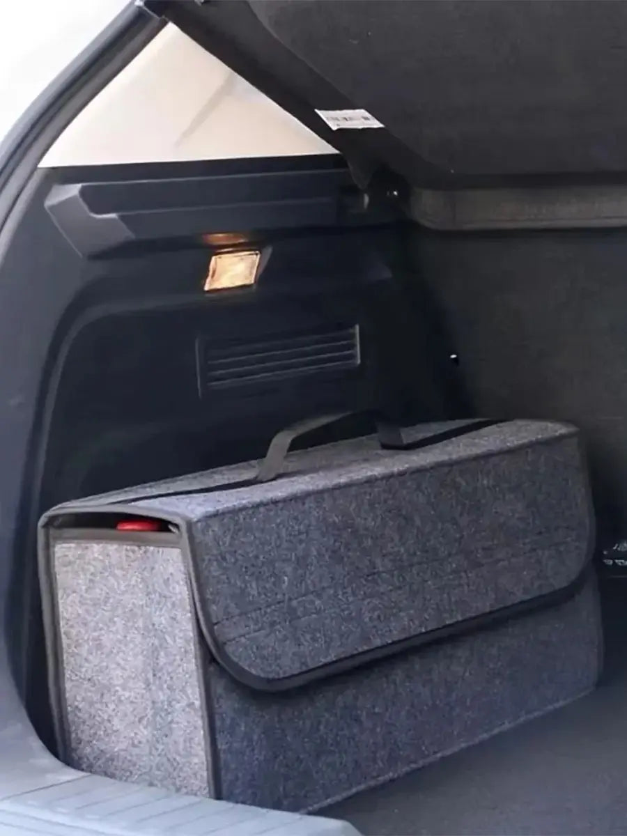 Enlarged Felt Car Storage Box – Thickened Organizer for Vehicle Essentials