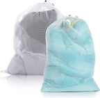 Large Mesh Laundry Bag – 60x90cm Drawstring Organizer for Washing Clothes