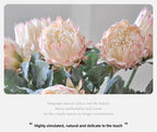 Artificial King Protea Flower – 25 Inch Faux Botanical for Home Wedding Decor