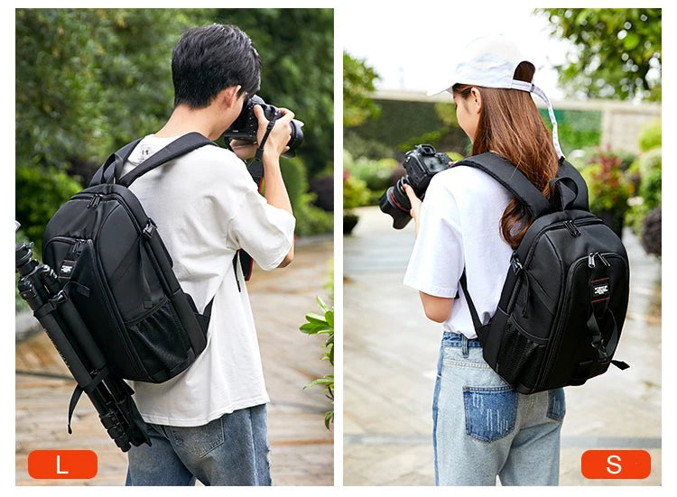 Waterproof Camera Backpack – Large Capacity DSLR Bag for Outdoor Photography
